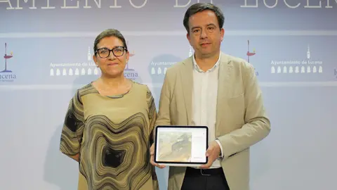 Aurelio Fernandez y Charo Valverde durante la rueda de prensa en la que han dado la noticia de este importante legado