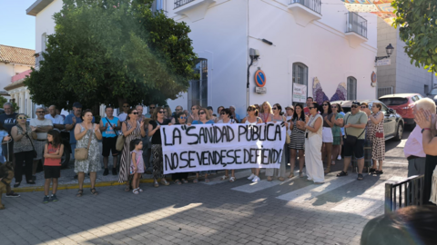 Un momento de la concentraci&oacute;n en Luque