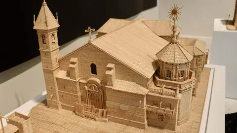 Representaci&oacute;n de la Parroquia de San Mateo en la exposici&oacute;n de maquetas en el Palacio de los Condes de Santa Ana (Lucena)