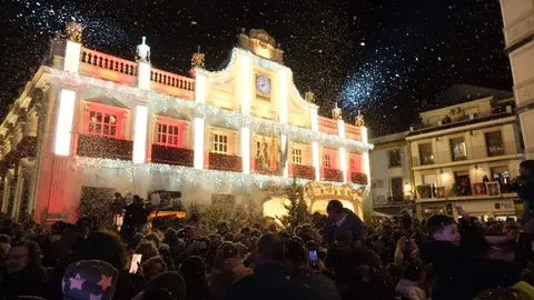 Un instante de la inauguración del alumbrado de Navidad en Cabra el pasado a&ntilde;o