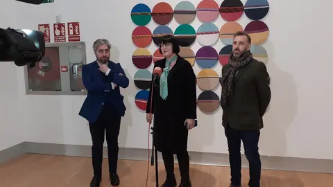 La artista Pepa durante un momento de la rueda de prensa