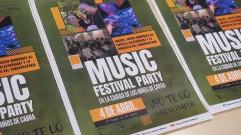 Cartel del Music Festival Party
del Conservatorio 'Isaac Albéniz' de Cabra