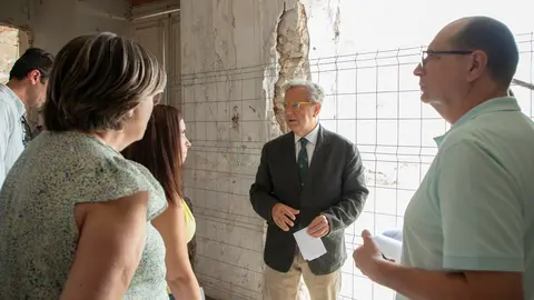 Visita del presidente de la Diputaci&oacute;n a Doña Mencía