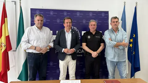 Uno de los instantes durante la presentaci&oacute;n del plan de seguridad para la Magna Pasionista de Lucena