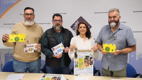 Presentación de la VII Maratón de los Reyes Magos en Cabra.