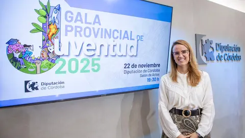 La diputada Sara Alguacil durante la presentación de la Gala de la Juventud.