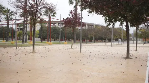 Nuevo pavimento en el Recinto Ferial de Lucena.