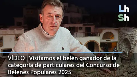 Rafael Encabo, ganador en la categoría de Belenes Particulares del Concurso de Belenes Populares de Lucena 2025.