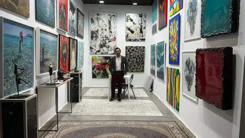 El artista rute&ntilde;o, Kisco Aroca.