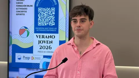 El concejal de Juventud del Ayto. de Priego de C&oacute;rdoba, Jorge Gonz&aacute;lez.