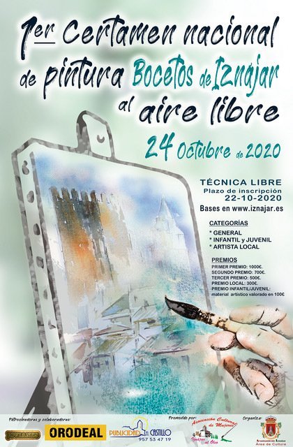 CARTEL PINTURA AL AIRE LIBRE IZNAJAR