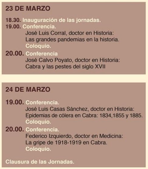 Cartel Jornadas Historia Cabra