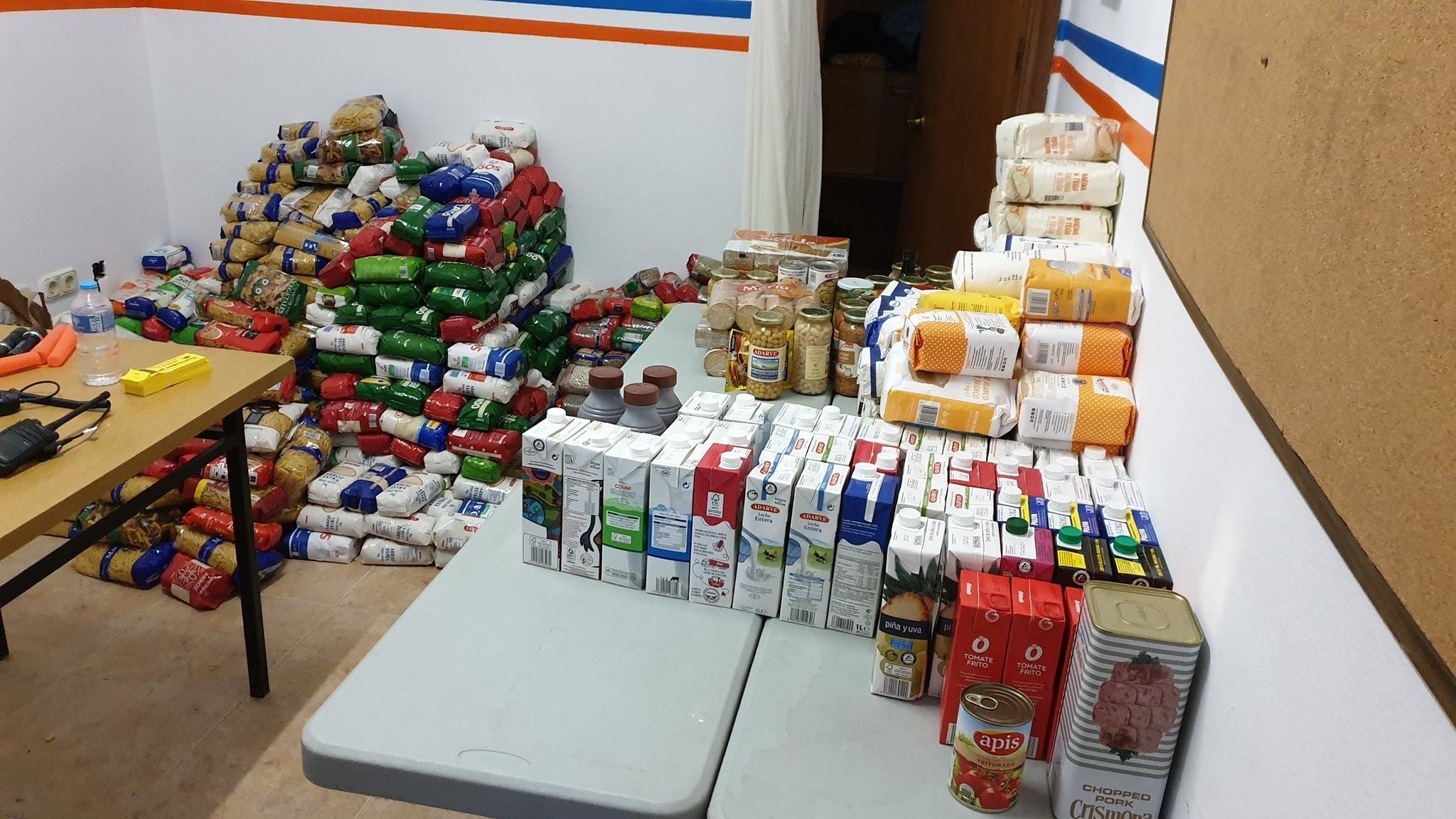 Donación alimentos Priego