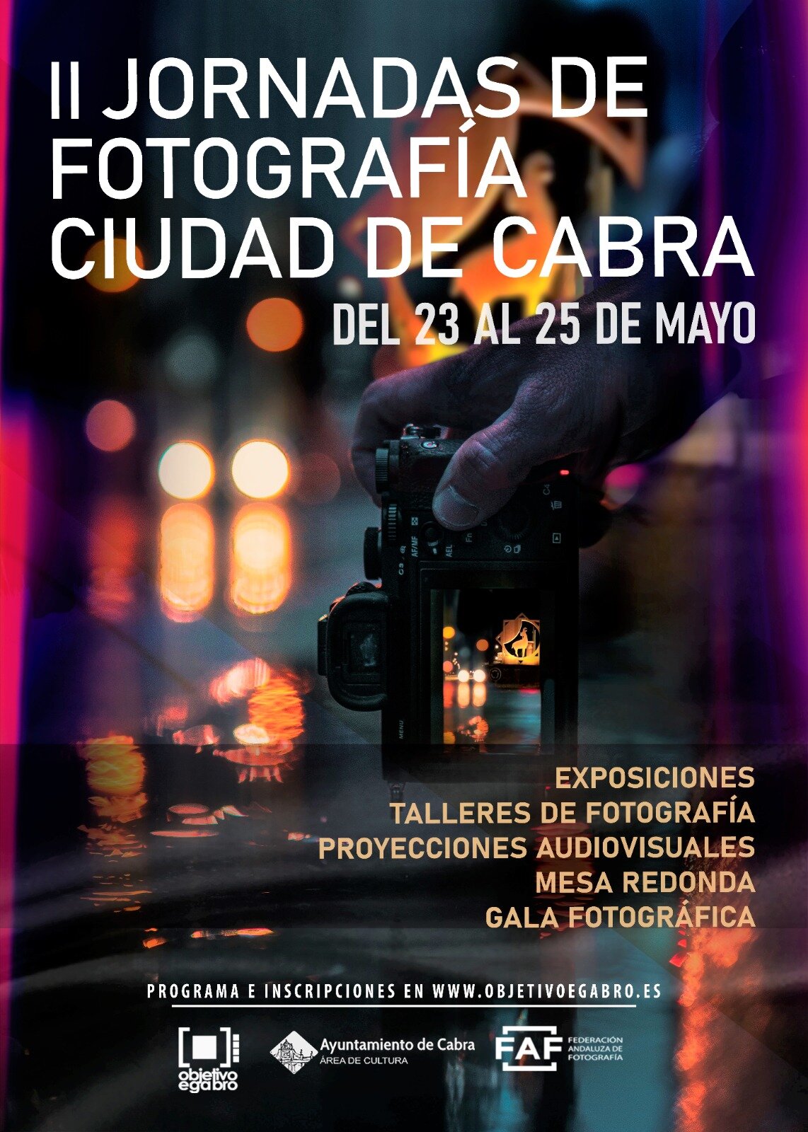 CARTEL II JORNADAS DE FOTOGRAFÍA 'CIUDAD DE CABRA'