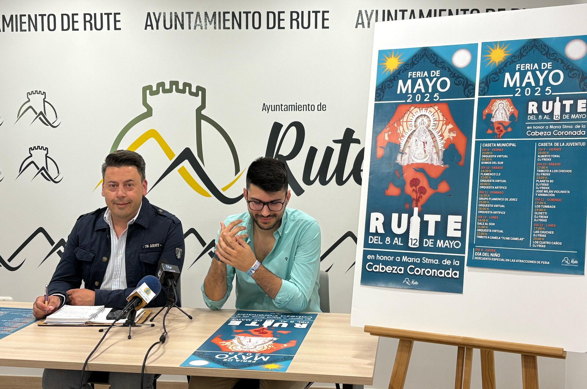 Presentación cartel y programa de la Feria de Mayo en Rute