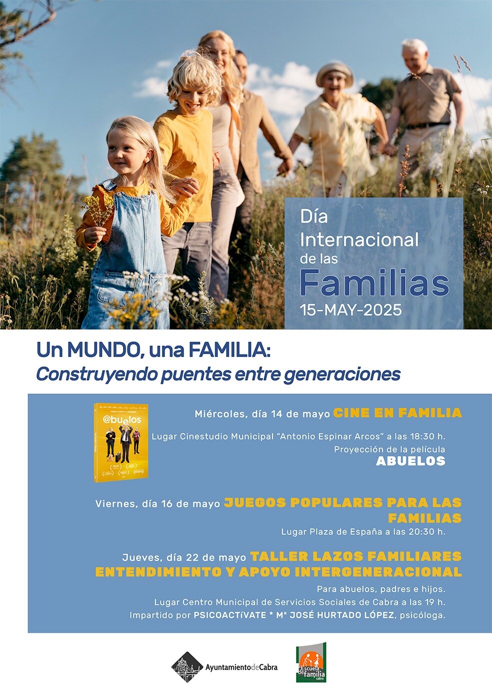 CARTEL ACTIVIDADES DÍA DE LA FAMILIA