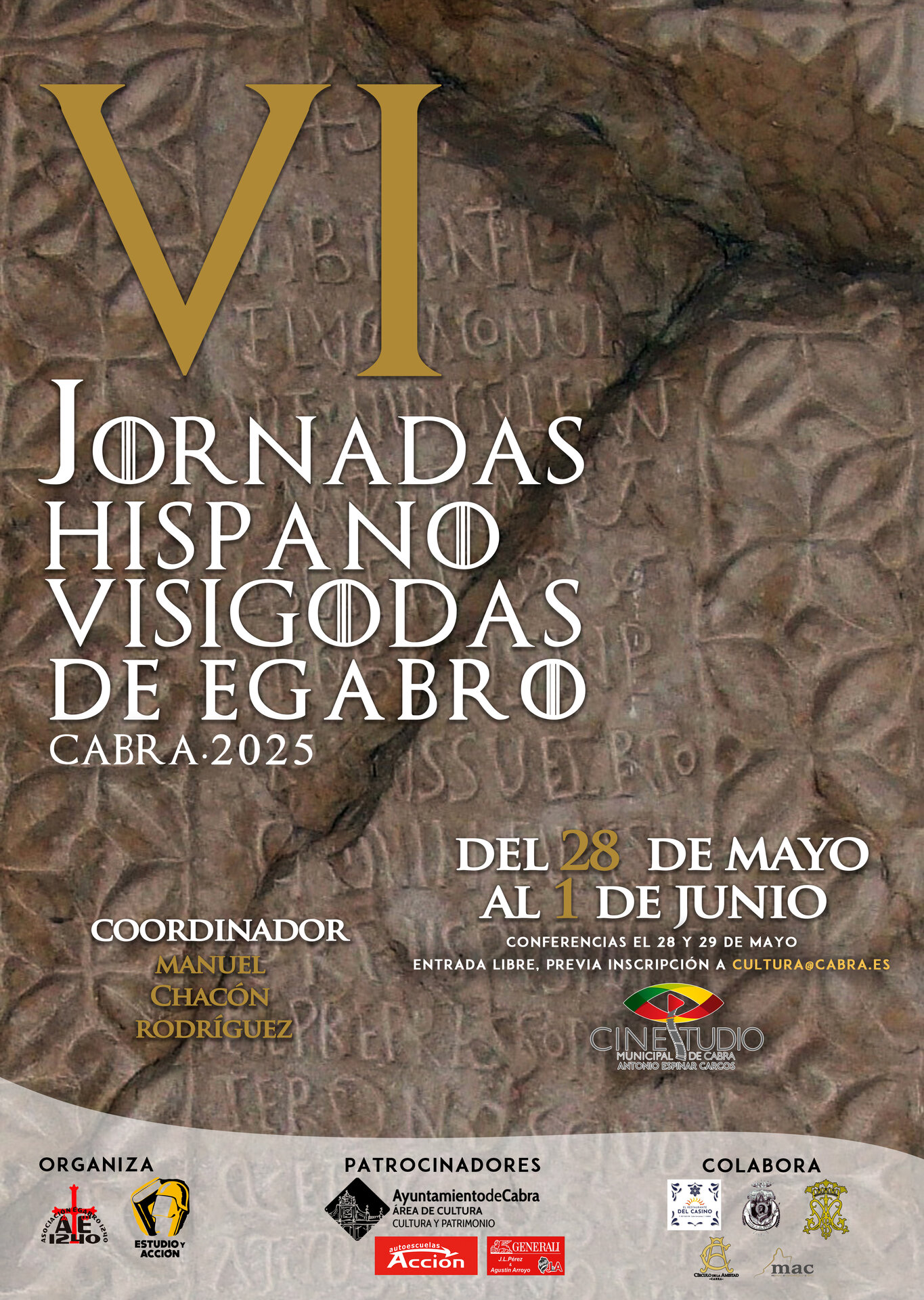 CARTEL VI JORNADAS HISPANO VISIGODAS DE EGABRO