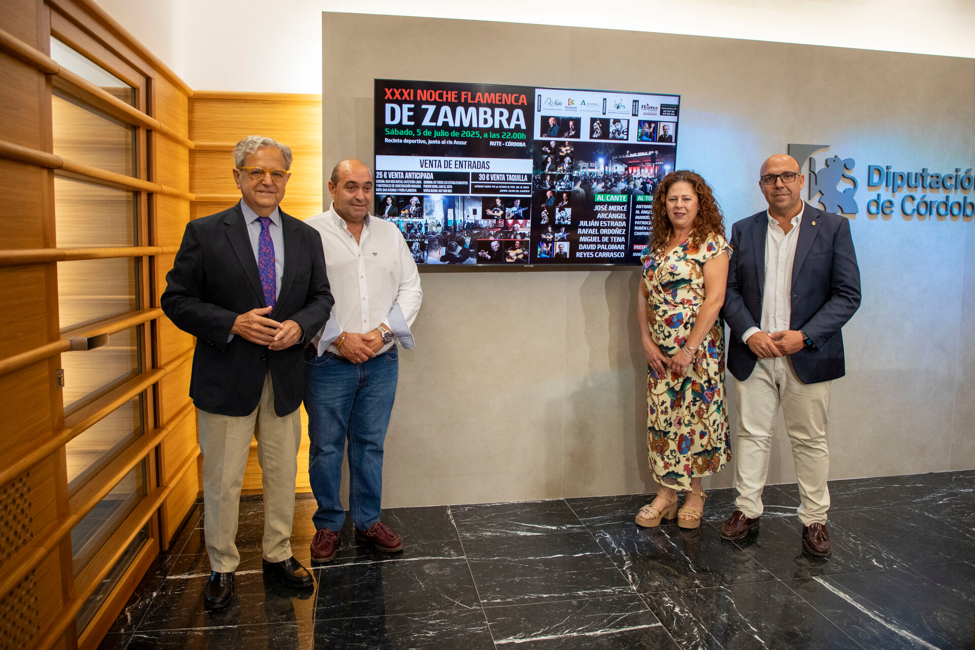 Presentación de la XXXI Noche Flamenca de Zambra en la sala de prensa de la Diputación de Córdoba