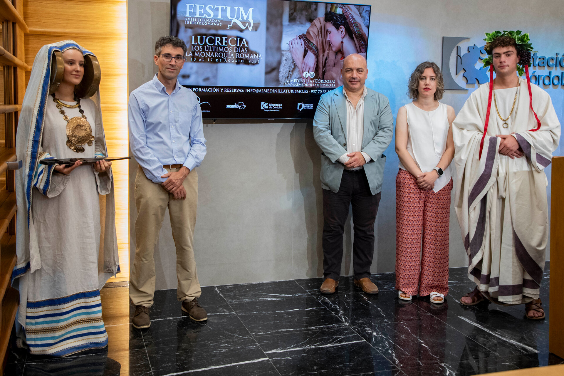 Presentación de las jornadas Festum de Almedinilla en la sede de la Diputación