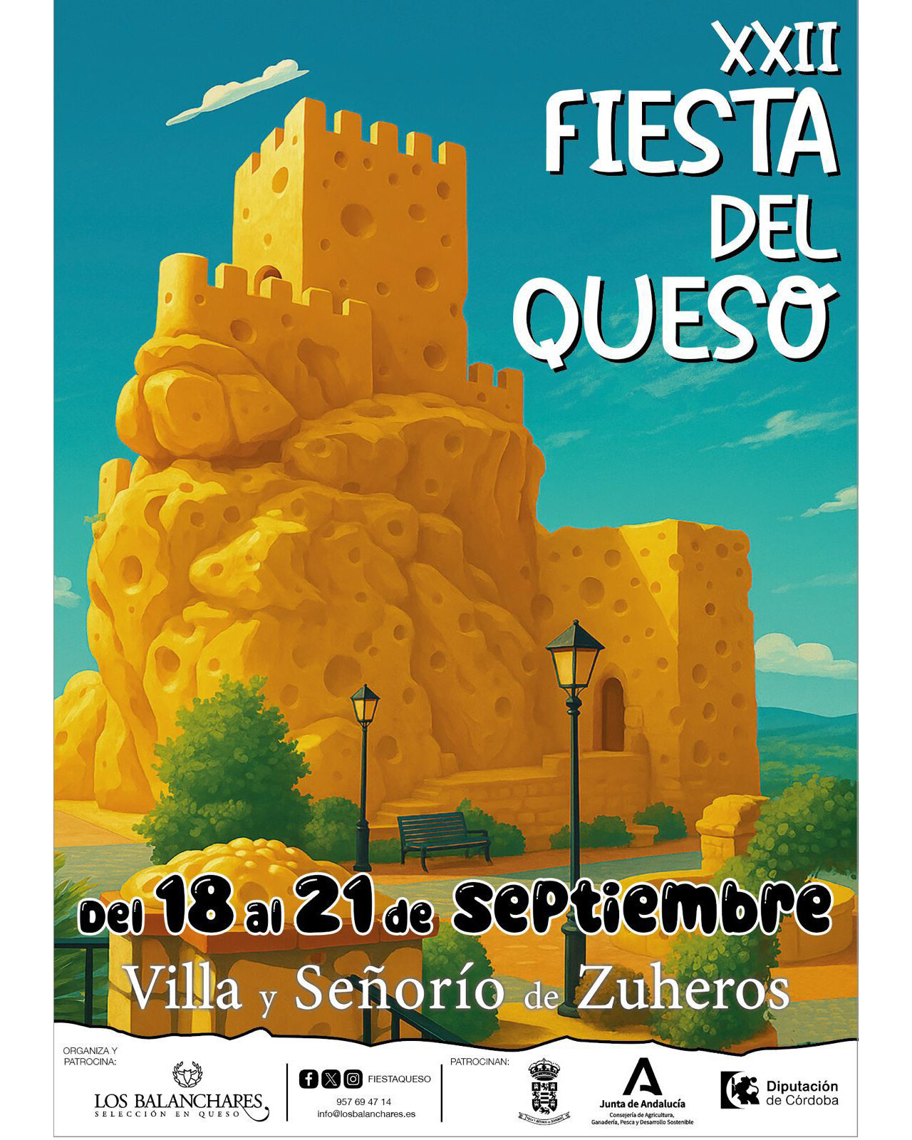 Cartel de la XXII Fiesta del Queso de Zuheros