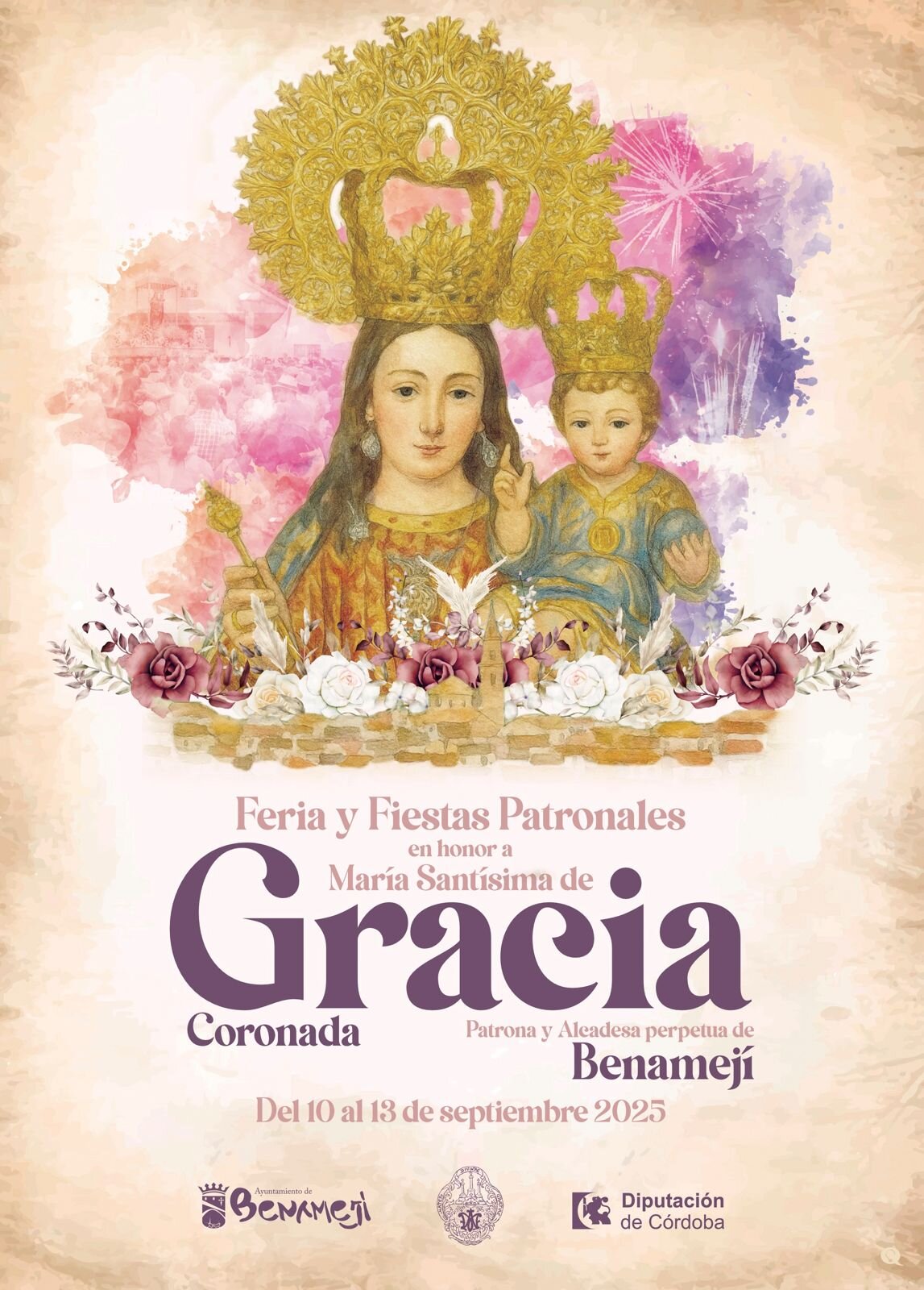 Cartel Fiestas Patronales Benamejí 2025