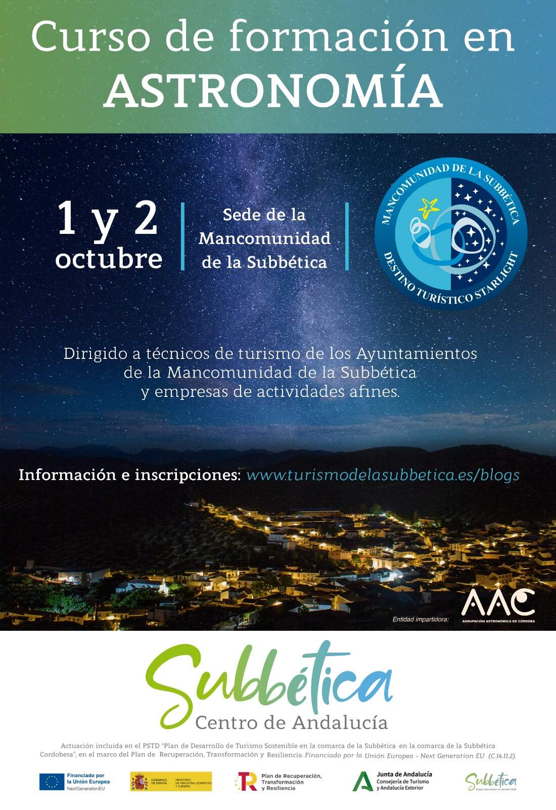 CURSO ASTRONOMÍA BAJA