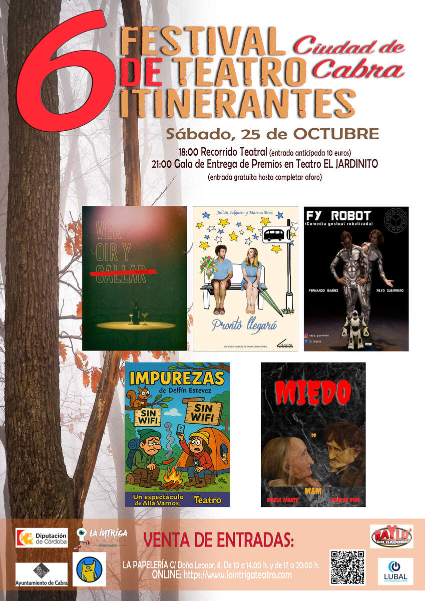 OBRAS FINALISTAS VI FESTIVAL DE TEATRO 'ITINERANTES'