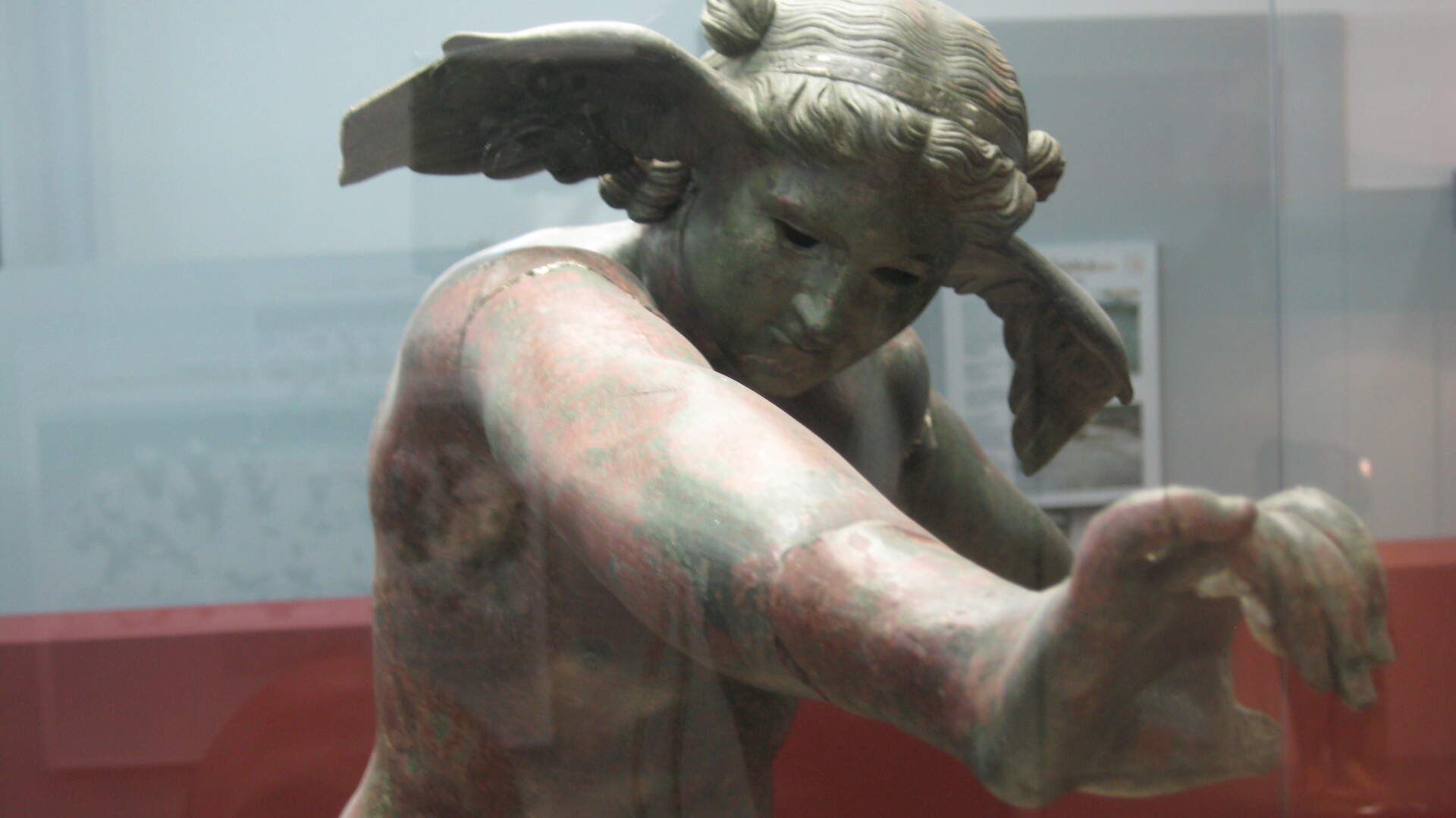 Dios romano del Sueño, forjado en bronce. (Museo Arqueológico de Almedinilla)