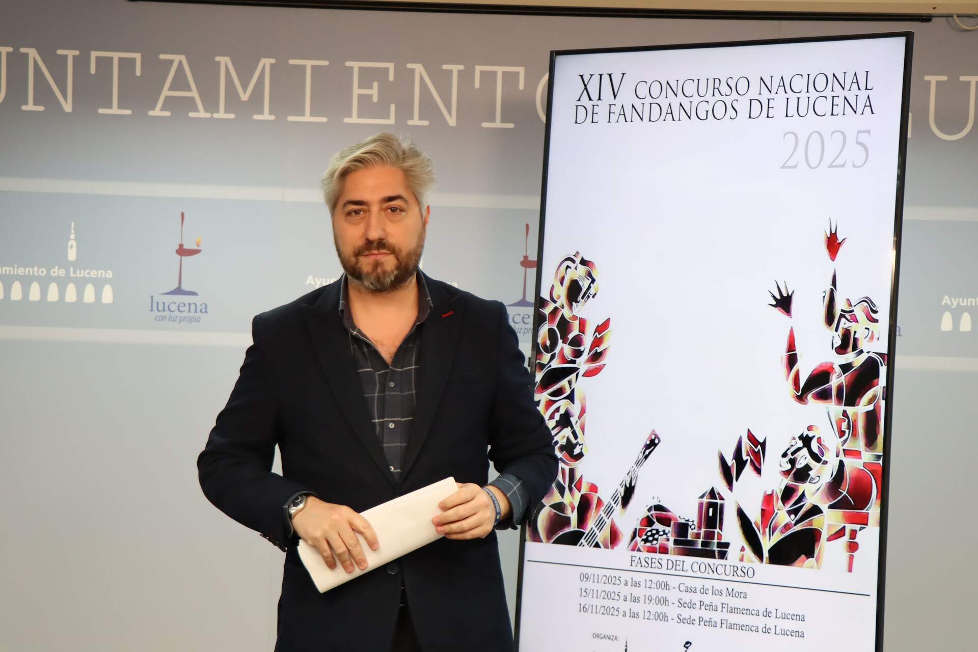 Francisco Barbancho durante la presentación de la programación cultural de noviembre