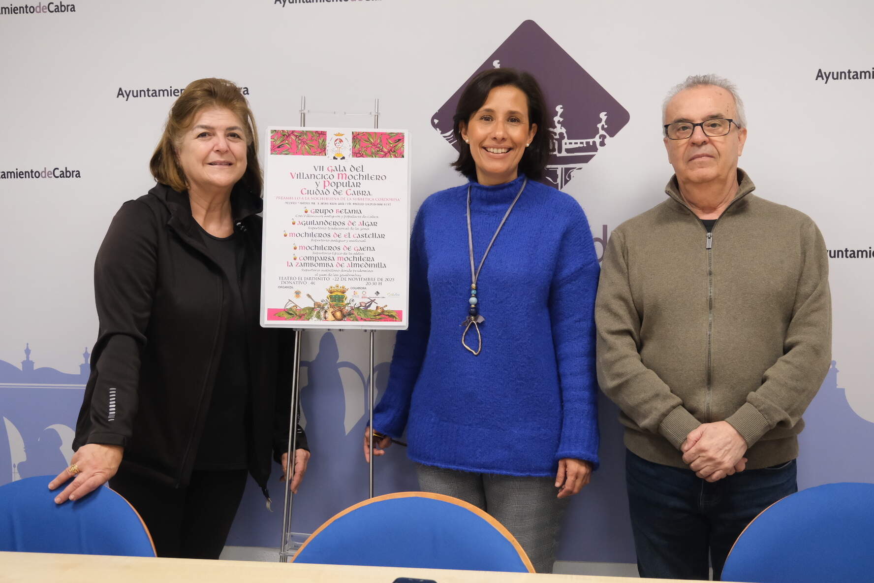 Presentación de la VII Gala del Villancico Mochilero y Popular 'Ciudad de Cabra'.
