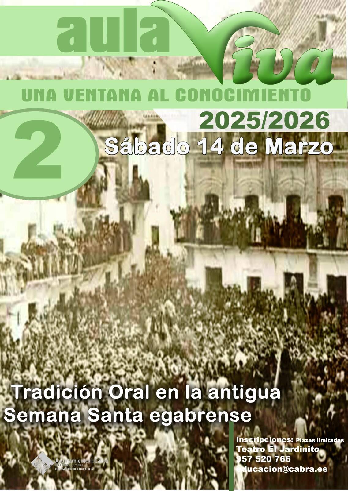 CARTEL SEGUNDA ACTIVIDAD 'AULA VIVA'