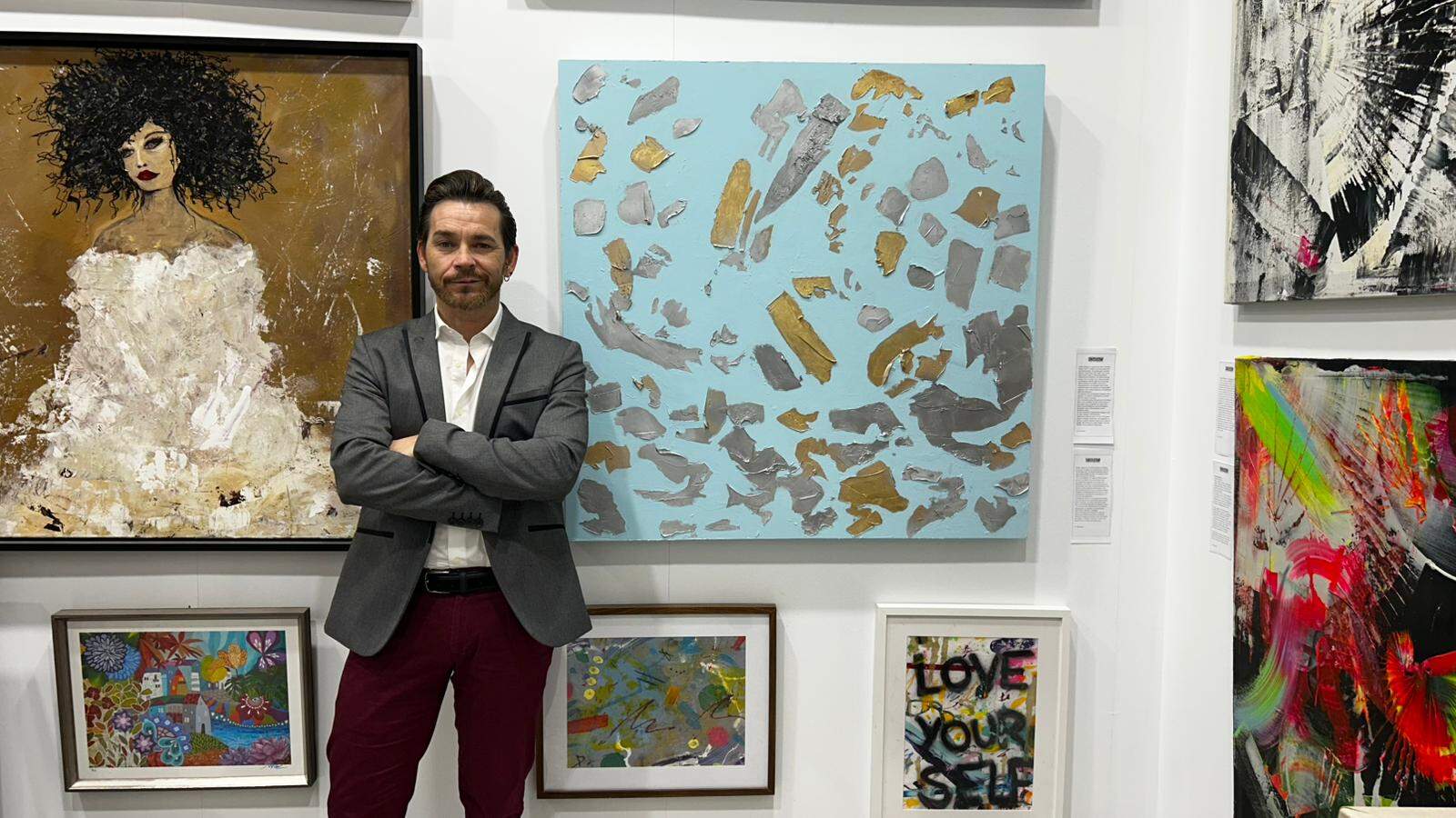 El artista ruteño, Kisco Aroca.