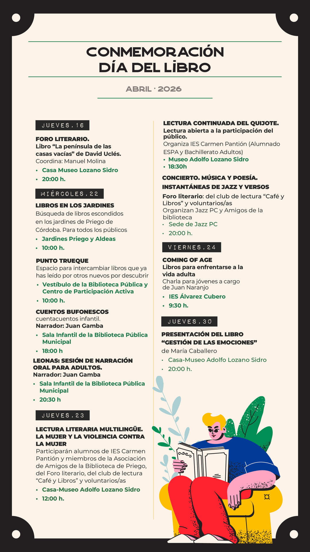 entre libros y jardines 2026