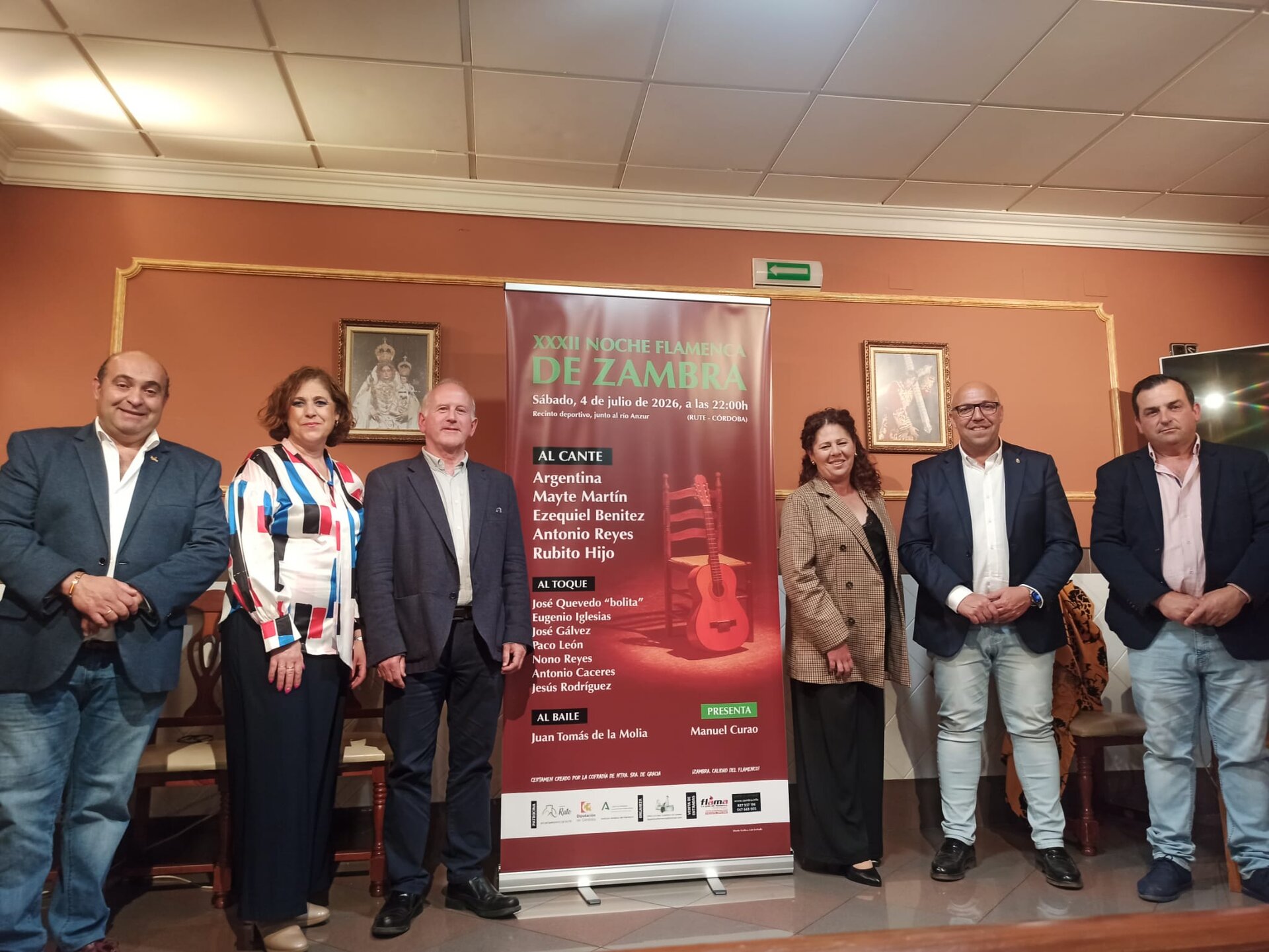 Un momento de la presentación del cartel de la XXXII edición de la Noche Flamenca.