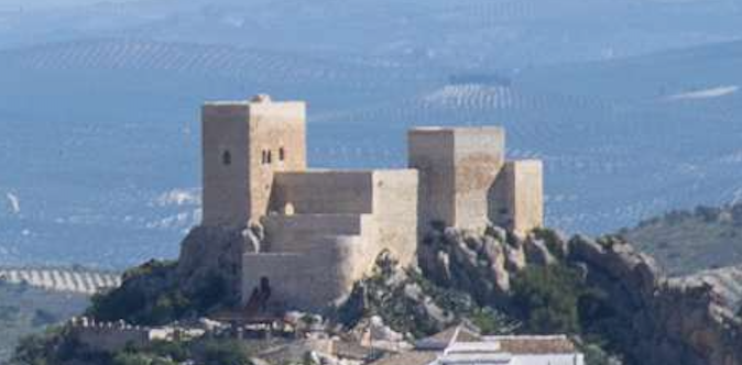 Detalle del castillo de Luque.